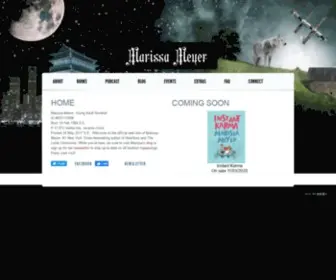 Marissameyer.com(Marissa Meyer) Screenshot