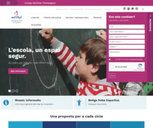 Maristesbadalona.cat(Legi Maristes Champagnat) Screenshot