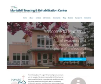 Maristhill.org(Maristhill Nursing & Rehabilitation Center) Screenshot