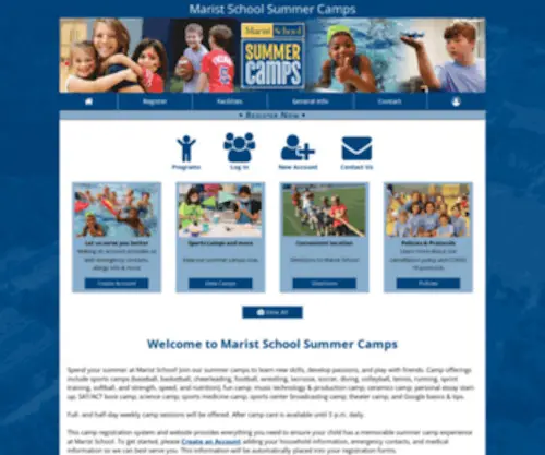 Maristsummercamps.com(Marist Summer Camps) Screenshot