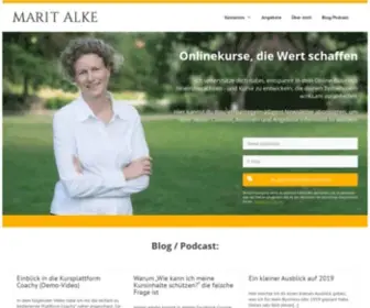 Marit-Alke.de(Online-Kurse die Wert schaffen) Screenshot