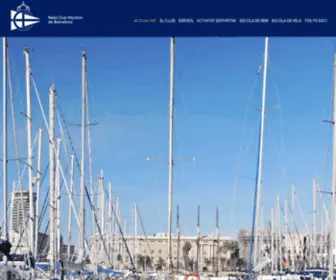 Maritimbarcelona.org(Reial Club Marítim de Barcelona) Screenshot