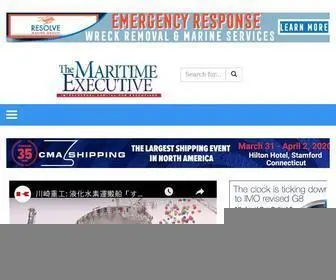 Maritime-Executive.com(The Maritime Executive) Screenshot