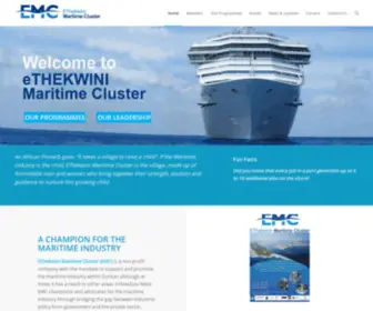 Maritimecluster.co.za(EThekwini Maritime Cluster) Screenshot