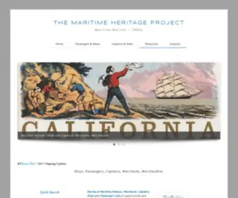 Maritimeheritage.org(The Maritime Heritage Projects) Screenshot