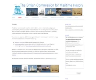 Maritimehistory.org.uk(British Commission for Maritime History) Screenshot