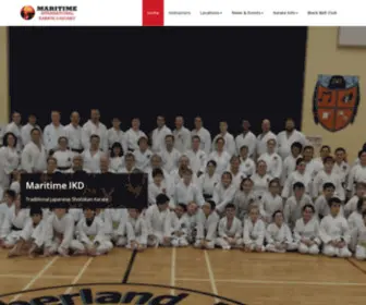 Maritimeikd.com(International Karate Daigaku) Screenshot