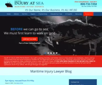 Maritimeinjury.com(Published by Injury at Sea) Screenshot