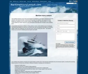 Maritimeinjurylawsuit.com(Maritime Lawyer) Screenshot