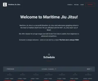 Maritimejiujitsu.ca(Maritime Jiu Jitsu) Screenshot