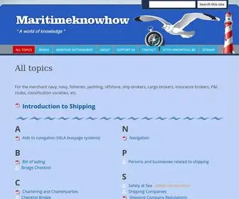 Maritimeknowhow.com(Maritimeknowhow) Screenshot