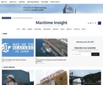 Maritimekr.com(The Exclusive Maritime News Channel Maritime Insight) Screenshot