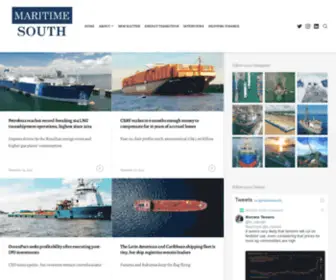 Maritimesouth.com(Latin American maritime business) Screenshot