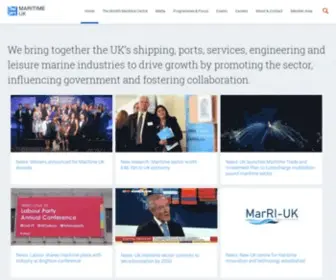 Maritimeuk.org(Maritime UK) Screenshot