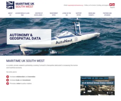 Maritimeuksw.org(Maritime UK South West) Screenshot