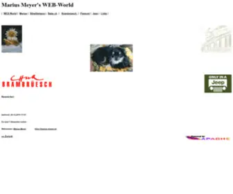 Marius-Meyer.ch(Marius Meyers WEB World mit vielen Informationen) Screenshot