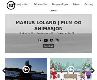 Mariusloland.no(Film gjør deg synlig på nett) Screenshot