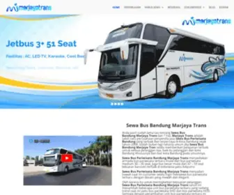 Marjayatrans.com(Sewa Bus Bandung) Screenshot