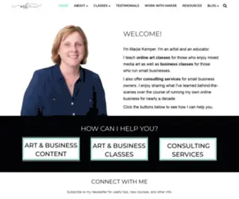 Marjiekemper.com(Marjie Kemper Designs) Screenshot