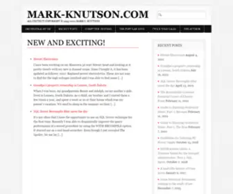 Mark-Knutson.com(All content copyright ©Mark C) Screenshot