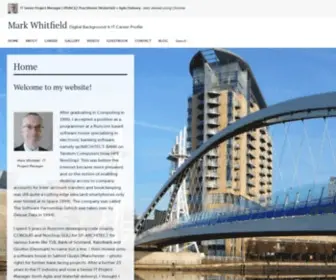 Mark-Whitfield.com(Digital Background & IT Career Profile) Screenshot