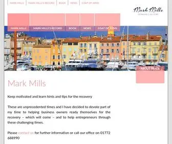 Mark.co.uk(Mark Mills This site explains how Mark Mills can work with a business owner to secure Corona virus Covid 19 funding from the government) Screenshot