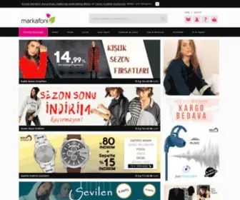 Markafoni.com(Türkiye'nin İlk ve Lider Özel Alışveriş Sitesi) Screenshot