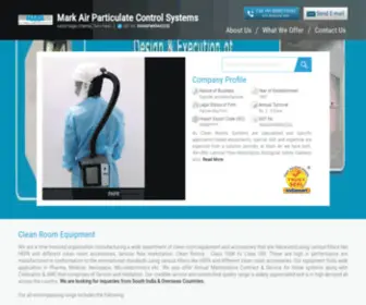 Markairindia.com(Air Control Systems) Screenshot