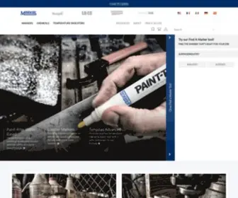 Markal.com(High-performance Industrial Markers for Metal Production, Shipbuilding) Screenshot