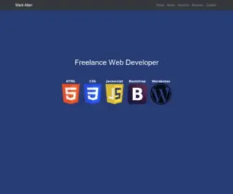 Markallenwebdeveloper.co.uk(Mark Allen) Screenshot