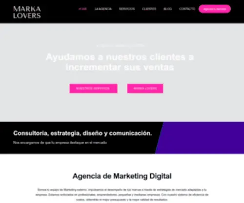 Markalovers.com(Agencia Marketing Digital) Screenshot