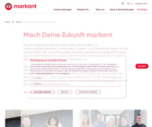 Markant-Karriere.de(Karriere bei Markant) Screenshot