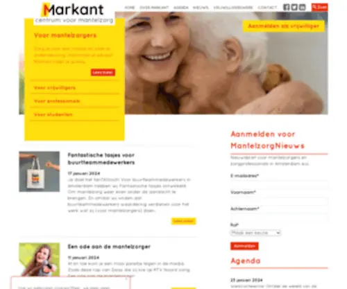 Markant.org(Centrum voor mantelzorg in Amsterdam) Screenshot