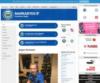 Markarydsif.se(Markaryds IF) Screenshot