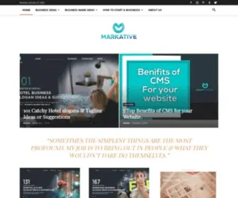 Markative.com(Premium Business Names) Screenshot