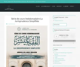 Markaz-AL-Forqane.be(A.S.B.L Markaz Al) Screenshot