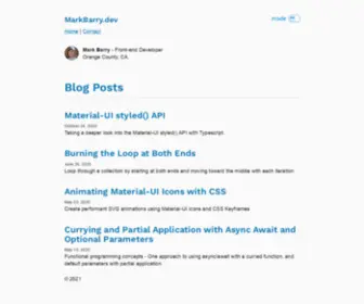 Markbarry.dev(All posts) Screenshot