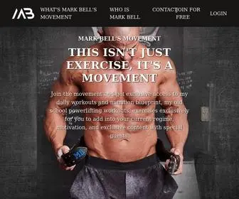 Markbell.com(MARK BELL'S MOVEMENT) Screenshot