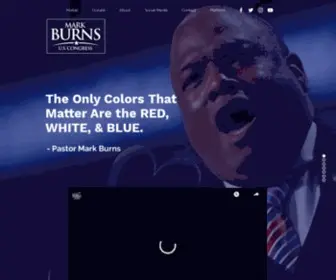 Markburns.org(Pastor Mark Burns) Screenshot