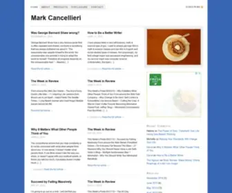 Markcancellieri.com(Things I Think I Think) Screenshot