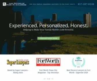 Markchildresslaw.com(Fort Worth Divorce Attorneys) Screenshot