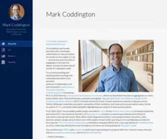 Markcoddington.com(I'm looking at how our information environment) Screenshot