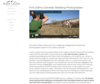 Markcreeryphotography.com(Colorado Wedding Photographer) Screenshot