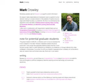 Markcrowley.ca(Mark Crowley) Screenshot