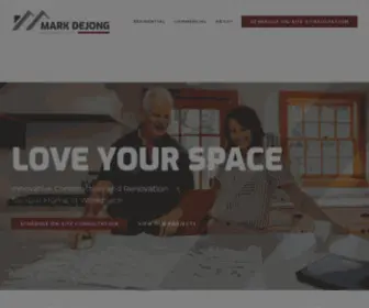 Markdejongbuilders.com(Mark DeJong Builders) Screenshot