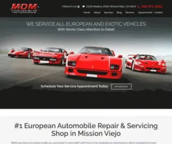 Markdouglasmotorworks.com(Exotic Automobile Repair) Screenshot