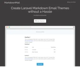 Markdownmail.com(The easiest way to generate a Laravel Markdown Theme) Screenshot