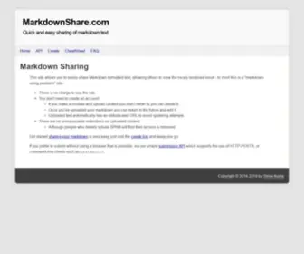 Markdownshare.com(Markdownshare) Screenshot