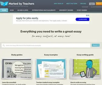 Markedbyteachers.com(Get Coursework & Essay Homework Help at Marked by Teachers.com) Screenshot