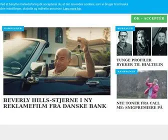 Markedsforing.dk(Dansk Markedsføring forside) Screenshot